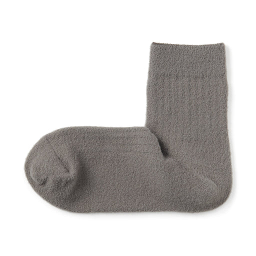 Right Angle Loose Top Short Socks Smoky Brown 23-25cm (US W7-9 M5-7.5) MUJI