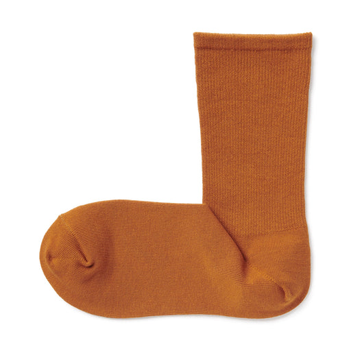 Right Angle Loose Top Tapered Socks Orange 23-25cm (US W7-9 M5-7.5) MUJI