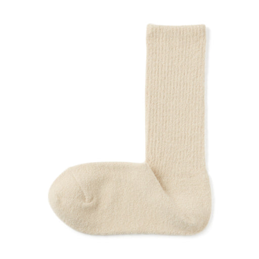 Right Angle Loose Top Socks Light Beige 23-25cm (US W7-9 M5-7.5) MUJI