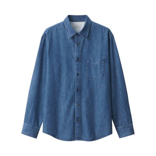 Men's Denim Shirt Blue MUJI