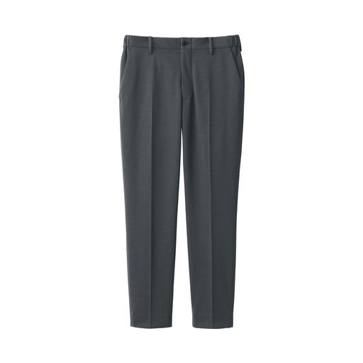 Men's Stretch Jersey Flat Front Pants Dark Gray MUJI