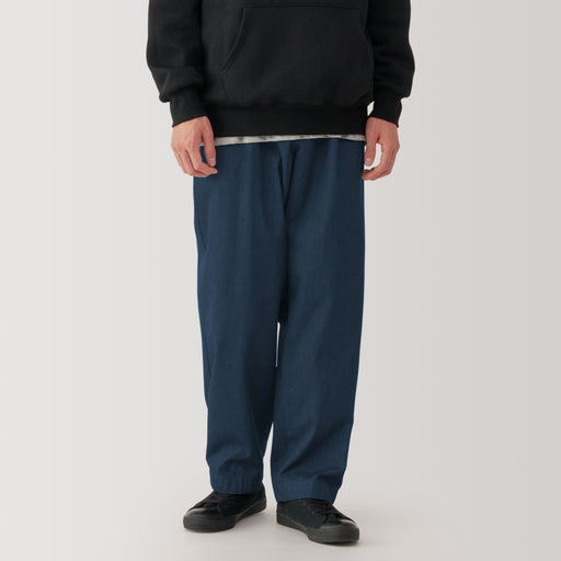 Men's Indigo Darted Wide Pants (L29") MUJI