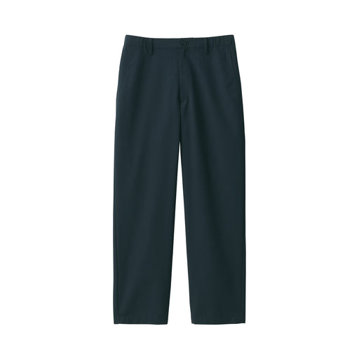 Men's Breathable Wide Tapered Pants Dark Navy MUJI