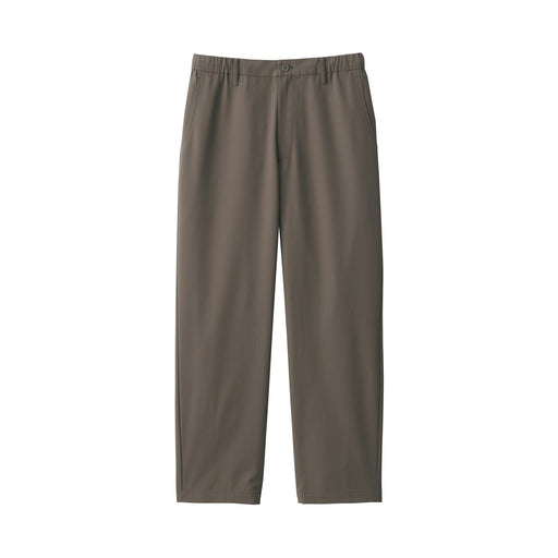 Men's Breathable Wide Tapered Pants Dark Mocha Brown MUJI