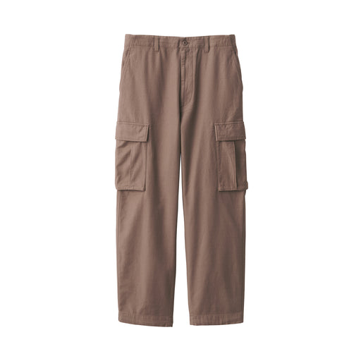 Men's Washed Easy Cargo Pants Mocha Brown MUJI