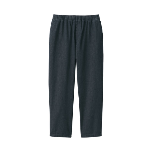 Men's Washed Denim Easy Pants - Black Black MUJI