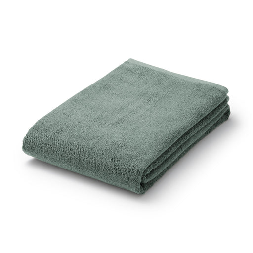 Twin Pile Bath Towel Green MUJI