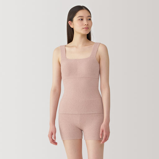 Women's Cotton Blend Cozy Knit Bra Tank Top MUJI