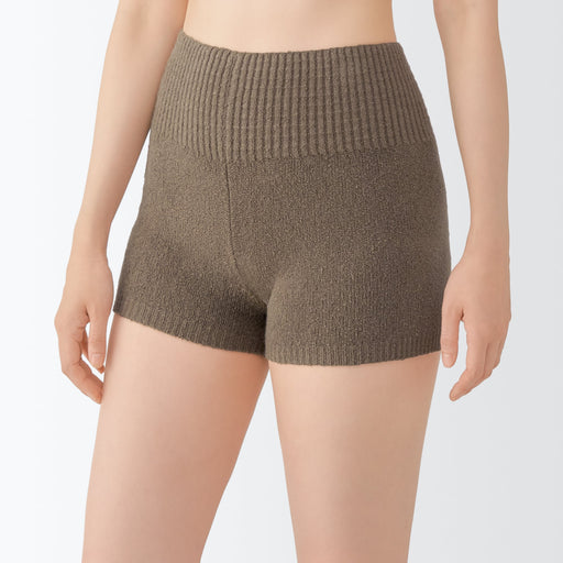 Women's Cotton Blend Cozy Knit Slip Shorts MUJI