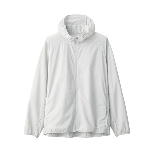 Men's Water Repellent Pocketable Jacket Light Gray MUJI