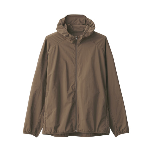 Men's Water Repellent Pocketable Jacket Khaki MUJI