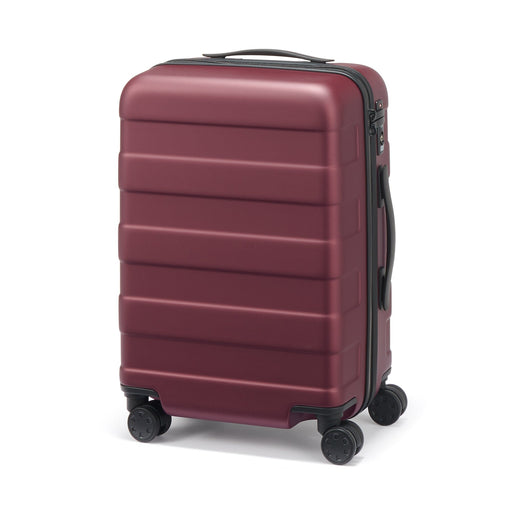 Adjustable Handle Hard Shell Suitcase 36L | Carry-On Burgundy MUJI