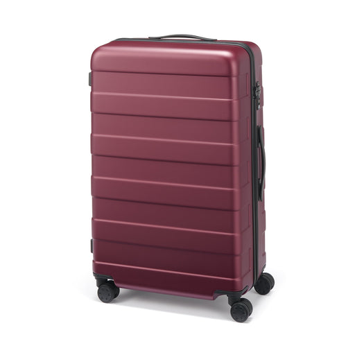 Adjustable Handle Hard Shell Suitcase 75L | Check-In Burgundy MUJI