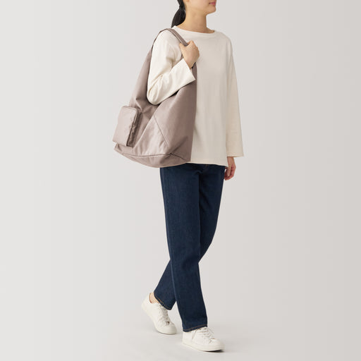 Water Repellent One Shoulder Bag Dark Beige MUJI