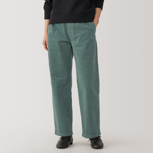 Women's Stretch Corduroy Easy Straight Pants MUJI