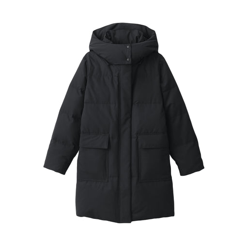 Women's Water Repellent Down Coat Black MUJI