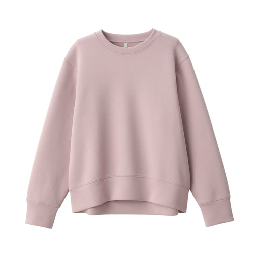 Women's Double Knitted Sweatshirt Smoky Pink MUJI