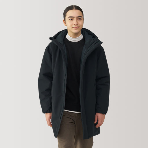 Men's Padding Hooded Half Coat MUJI