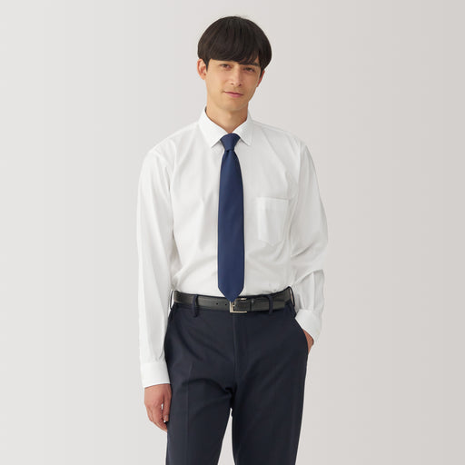 Men's Non-Iron Semi Wide Collar Shirt MUJI