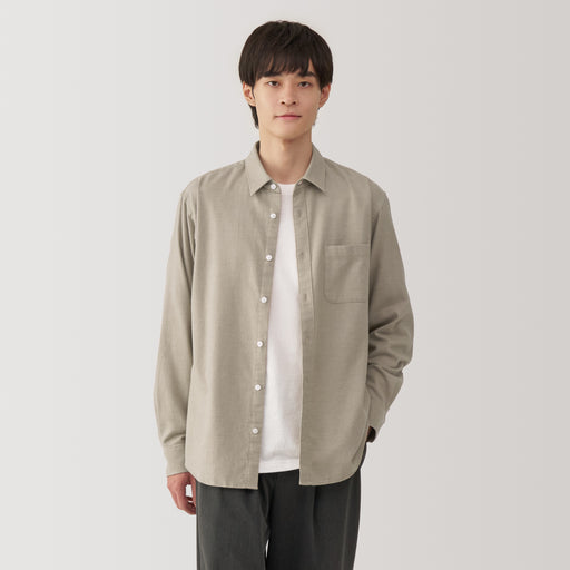 Men's Flannel Long Sleeve Shirt MUJI