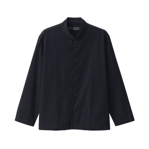 Men's Flannel Shirt Jacket Black MUJI