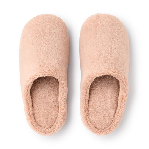 Warm Fiber Insole Slippers Smoky Pink MUJI