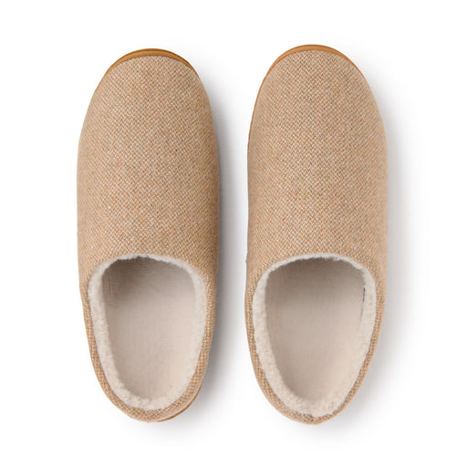 Wool Blend Comfortable Slippers Smoky Yellow MUJI