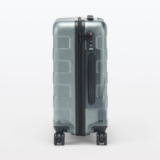 Adjustable Handle Hard Shell Suitcase 36L - Clear | Carry-On Clear MUJI