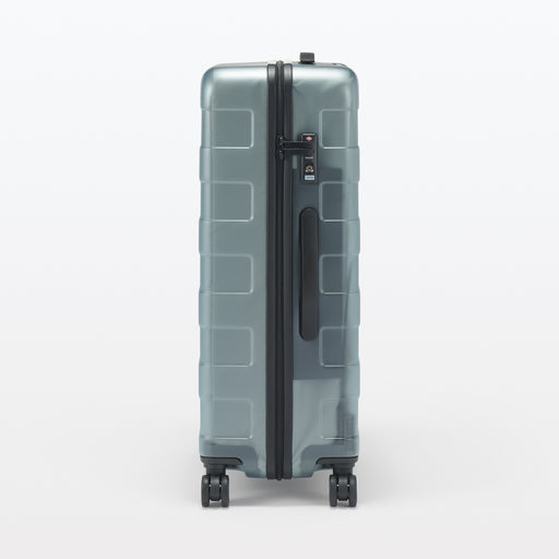 Adjustable Handle Hard Shell Suitcase 75L - Clear | Check-In Clear MUJI