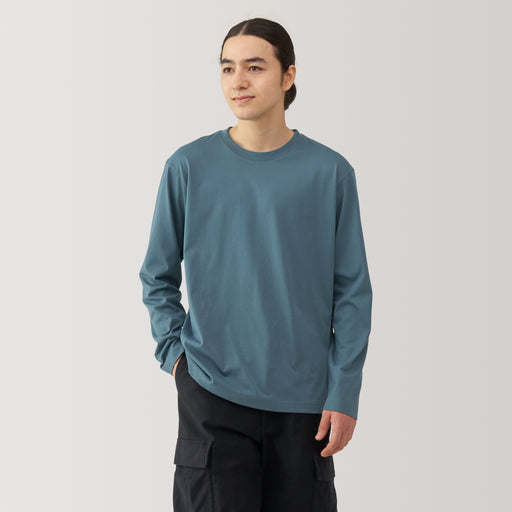 Men's Jersey Crew Neck Long Sleeve T-Shirt MUJI