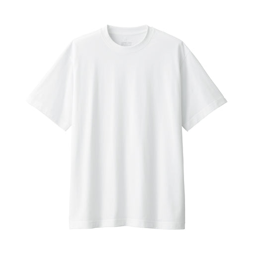 Men's Jersey Crew Neck Short Sleeve T-Shirt White MUJI