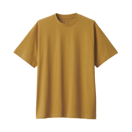 Men's Jersey Crew Neck Short Sleeve T-Shirt Smoky Yellow MUJI