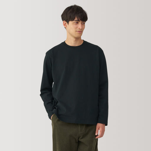 Men's Brushed Crew Neck Long Sleeve T-Shirt MUJI