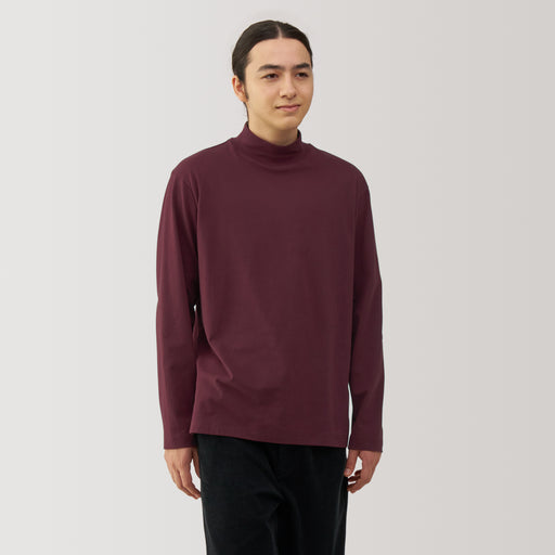 Men's Brushed High Neck Long Sleeve T-Shirt MUJI