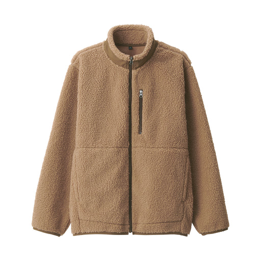 Men's Boa Fleece Jacket Beige MUJI