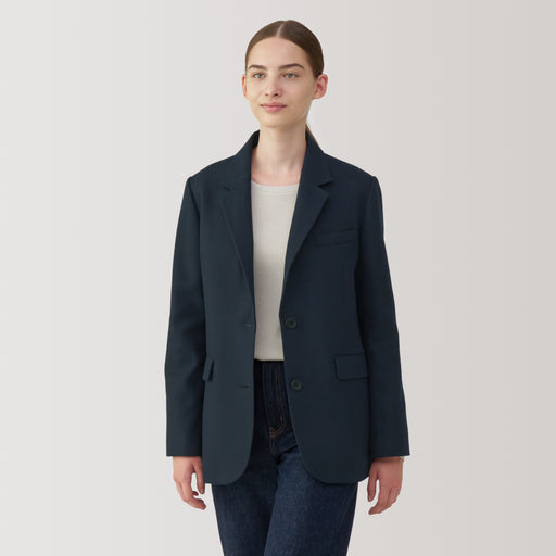 Women's Brushed Tailored Jacket MUJI