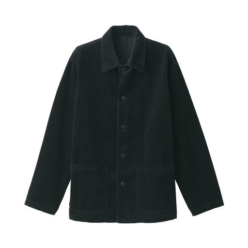 Men's Kapok Blend Corduroy Jacket Black MUJI