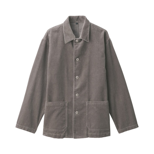 Men's Kapok Blend Corduroy Jacket Mocha Brown MUJI