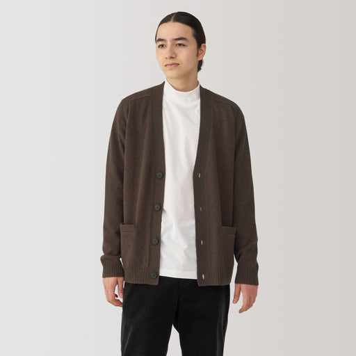 Men's Yak Wool V Neck Cardigan MUJI