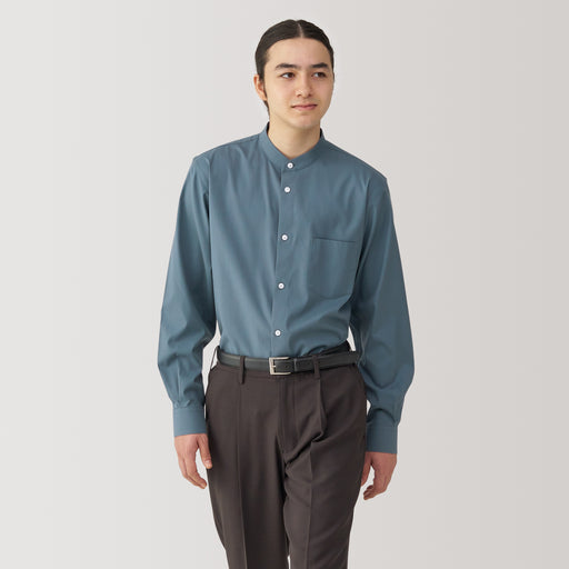 Men's Non-Iron Stand Collar Shirt MUJI