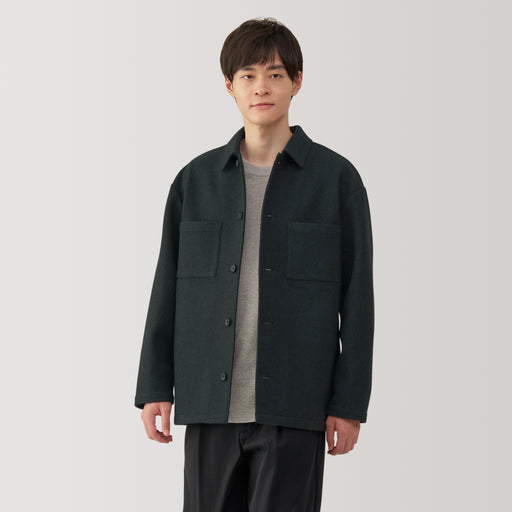 Men's Brushed Stretch Shirt Jacket MUJI