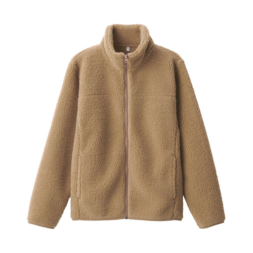 Women's Boa Fleece Jacket Beige MUJI