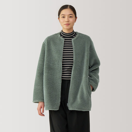 Women's Boa Fleece Coat MUJI