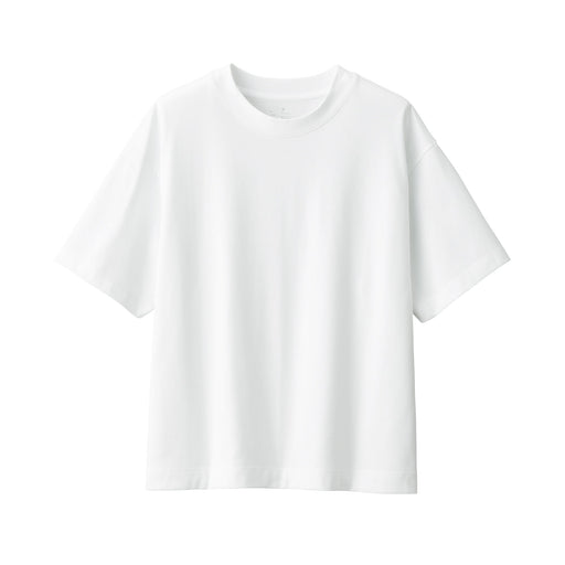 Women's Jersey Crew Neck Short Sleeve T-Shirt White MUJI