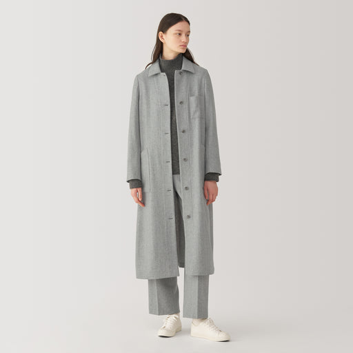 Labo Women's Wool Blend Long Coat MUJI