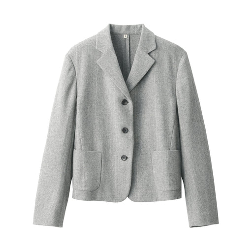 Labo Women's Wool Blend Jacket Gray MUJI