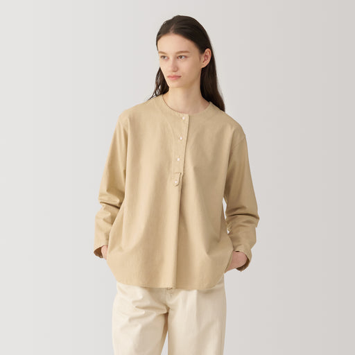 Labo Women's Brushed Cotton Twill Blouse MUJI