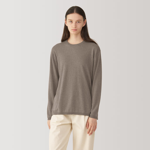 Labo Women's Natural Cashmere Crew Neck Sweater MUJI