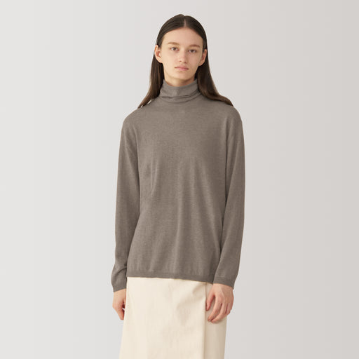 Labo Women's Natural Cashmere Turtleneck Sweater MUJI