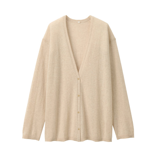 Labo Women's Natural Cashmere V Neck Cardigan Beige MUJI